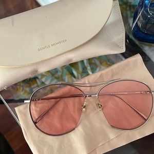 Gentle Monster pink sunglasses